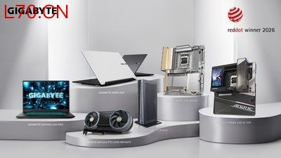 技嘉AI 产品阵容荣获红点设计奖肯定