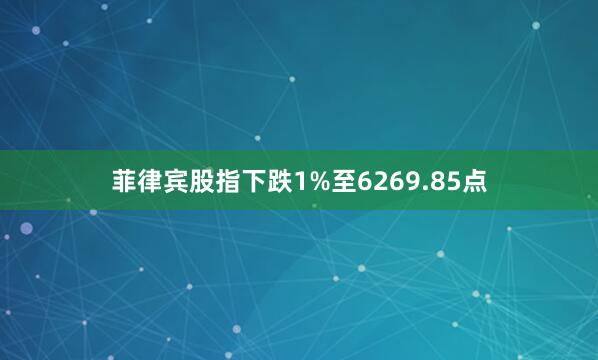 菲律宾股指下跌1%至6269.85点